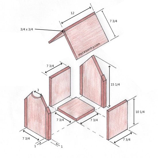 Owl House Plans - Free Bird House Plans