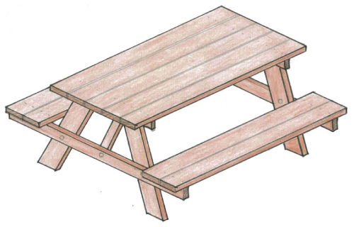 Picnic Table Plans Drawings