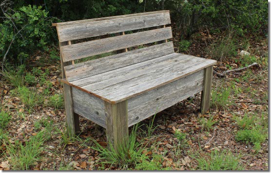 Rustic Bench Plans - Make Your Own Bench using Old Fence Boards