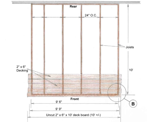 Wood Frame Deck Plan