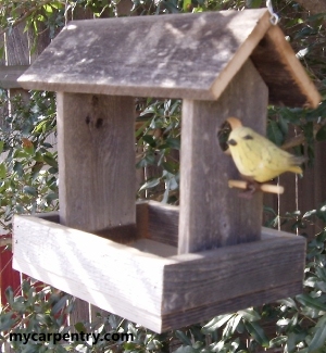 Wooden birdhouses