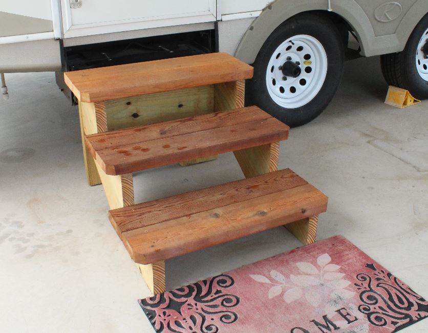 How to Build Wooden Steps For a Camper (Free RV Step Plans