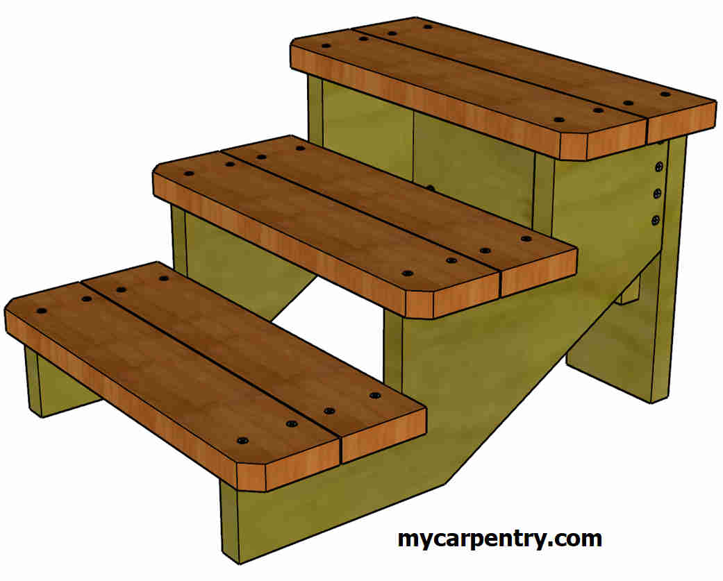 Custom Stairs - Free Standing Stairs designed for Travel Trailers, Stages, Decks and more...