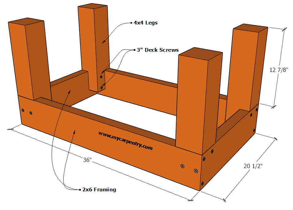 Deck Bench Plan