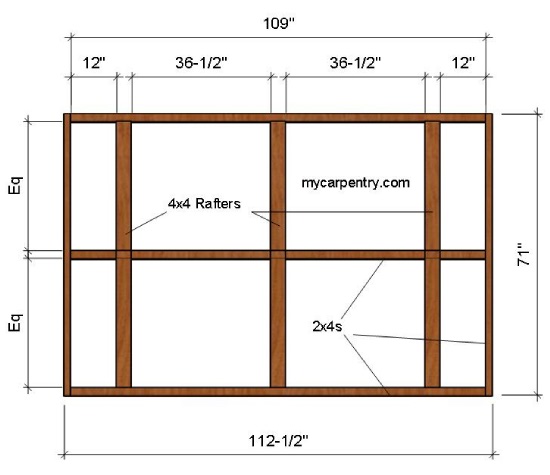 Outdoor Shower Roof Plan