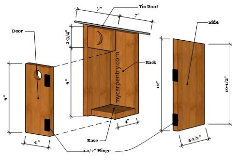 outhouse birdhouse exploded