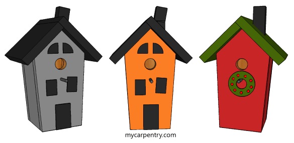 Painted Birdhouses