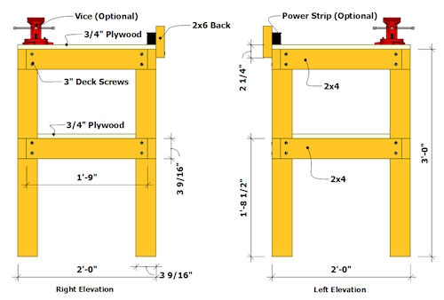 Simple Workbench Plans