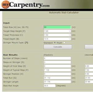 Stair Calculators - Create Interactive Online Plans