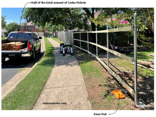 Installing Privacy Fence Rails