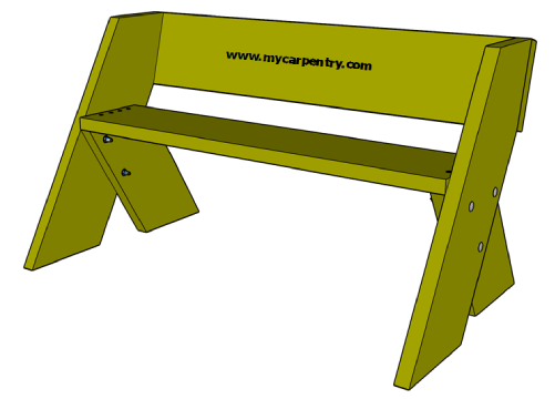 Easy Bench Plans - Build your own outdoor bench