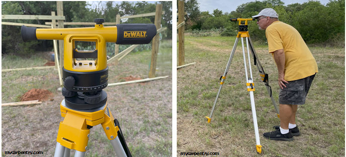 Leveling the Posts with a Transit Level