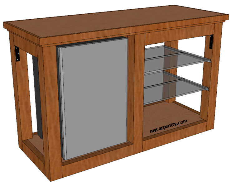 Home Bar Plans - Top Trim Detail