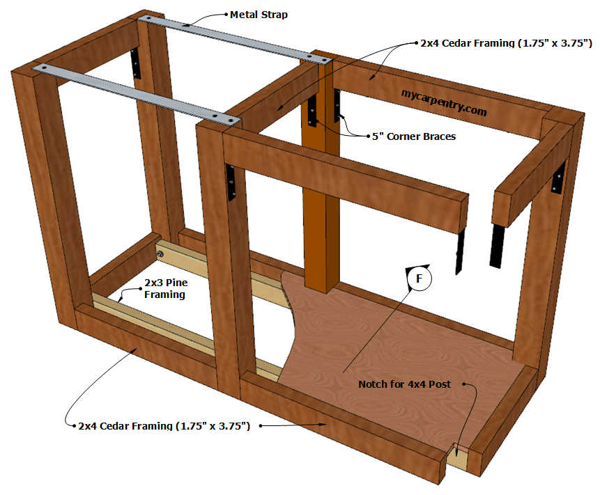 Home Bar Plans - Framing Plan