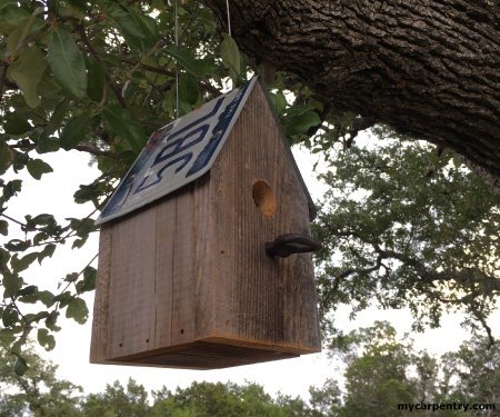 License Plate Bird House