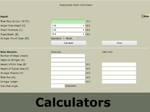 carpentry calculators