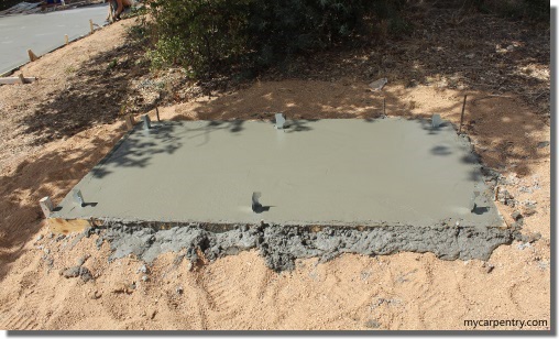 Outdoor Shower Floor - Concrete