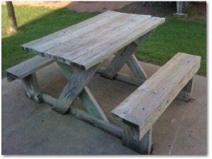 All-in-one Picnic Table Plans