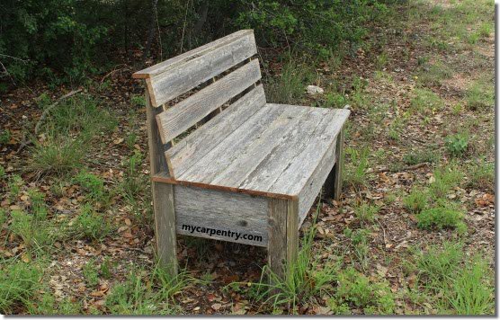 Rustic Bench Plans