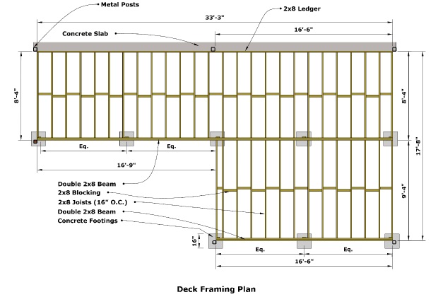 Deck Framing Plan