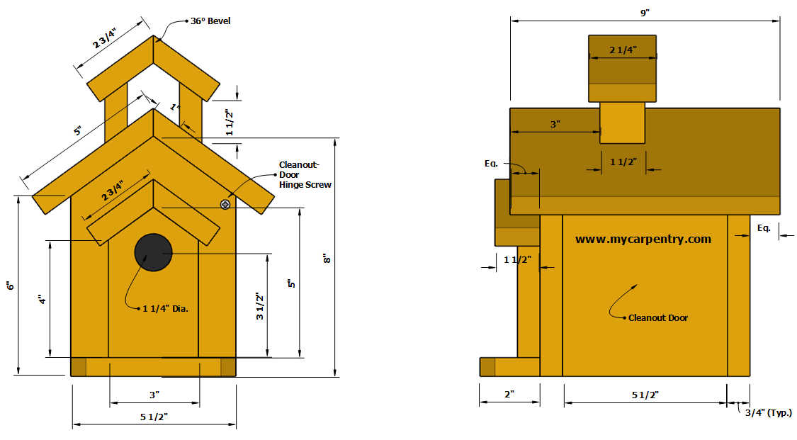 wren birdhouse plans