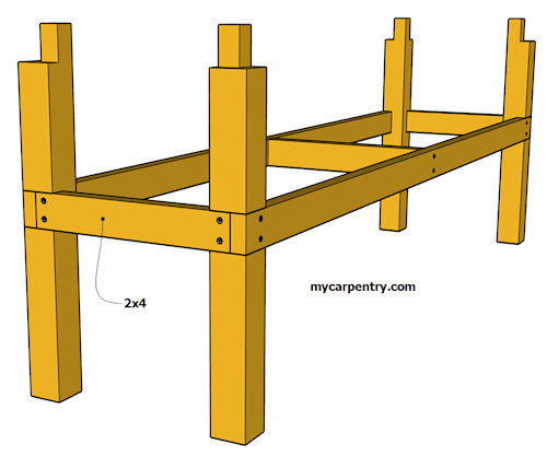 Framing for Lower Shelf