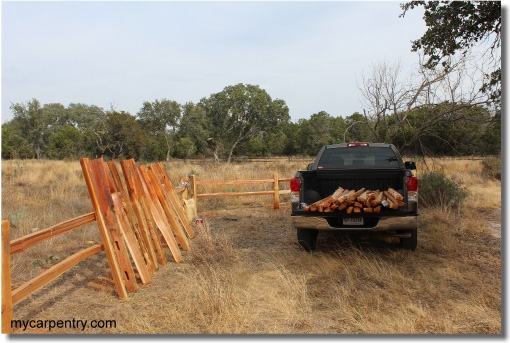 Split Rail Fence - Sealed Posts